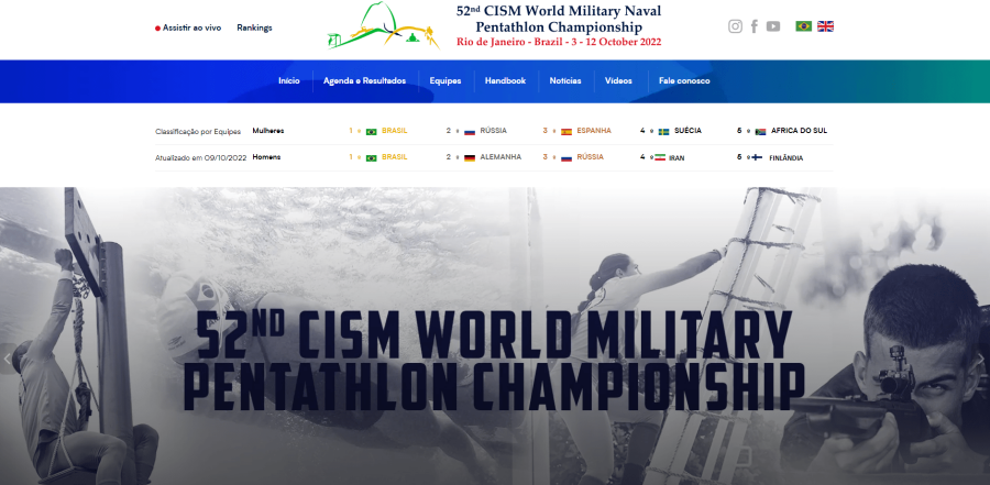 Imagem Website Profissional - 52º Campeonato Mundial Militar de Pentatlo Naval - CISM Word Military Naval Pentathlon Campionship - Rio de Janeiro Brasil 2022-min
